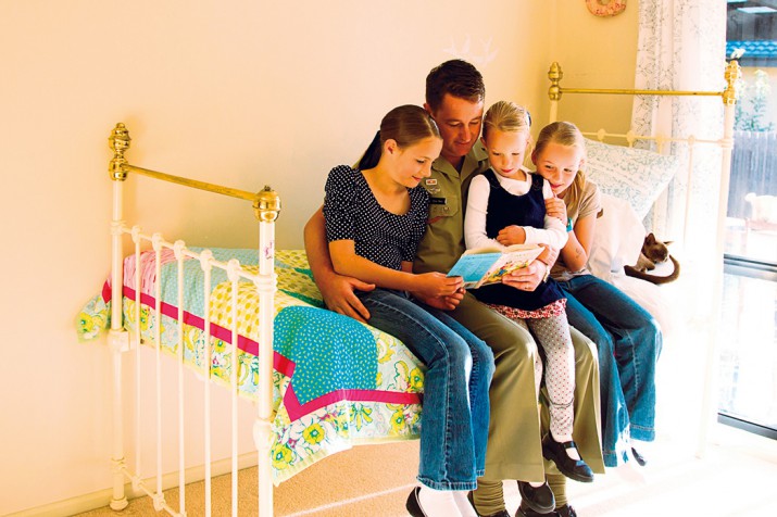 A modern Defence family inside their DHA home A modern Defence family inside their DHA home