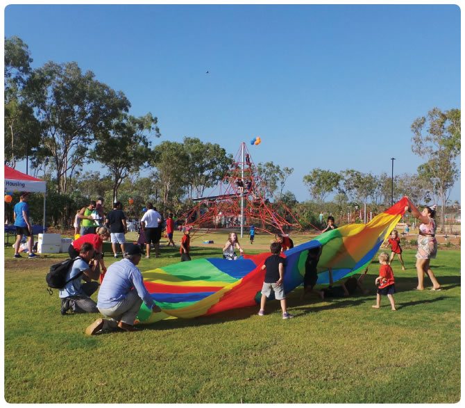 DHA and Investa Property Group opened the second park in Breezes Muirhead, Darwin.