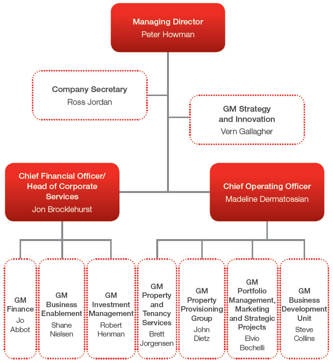 Figure 2 shows DHA's organisational structure as at 30 June 2015.