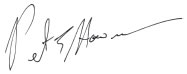 Signature of Peter Howman