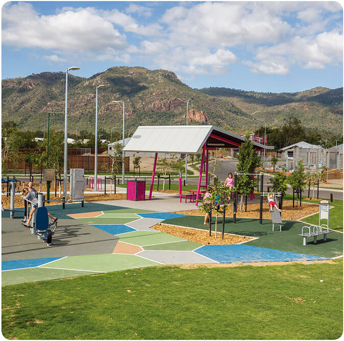 Jeff Caddies Park at our Bluewattle development in Townsville, QLD.