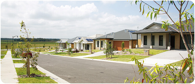 Newly constructed properties from our Wirraway development in the lower Hunter Valley (NSW).