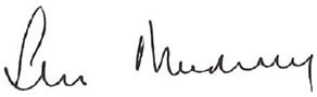 Signature of Hon J.A.L. (Sandy) Macdonald