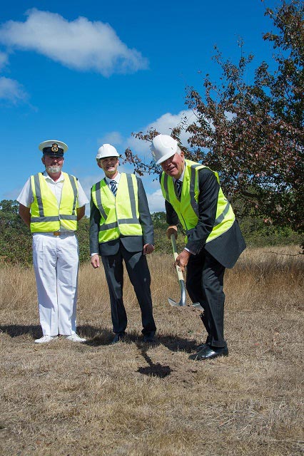 Sod turning at Hastings Sod turning at Hastings