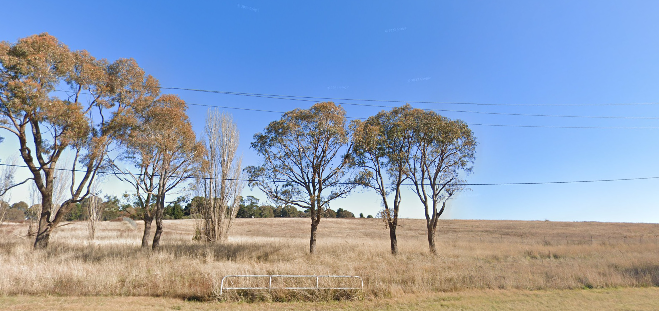 Lawson development site from Baldwin Drive, Lawson