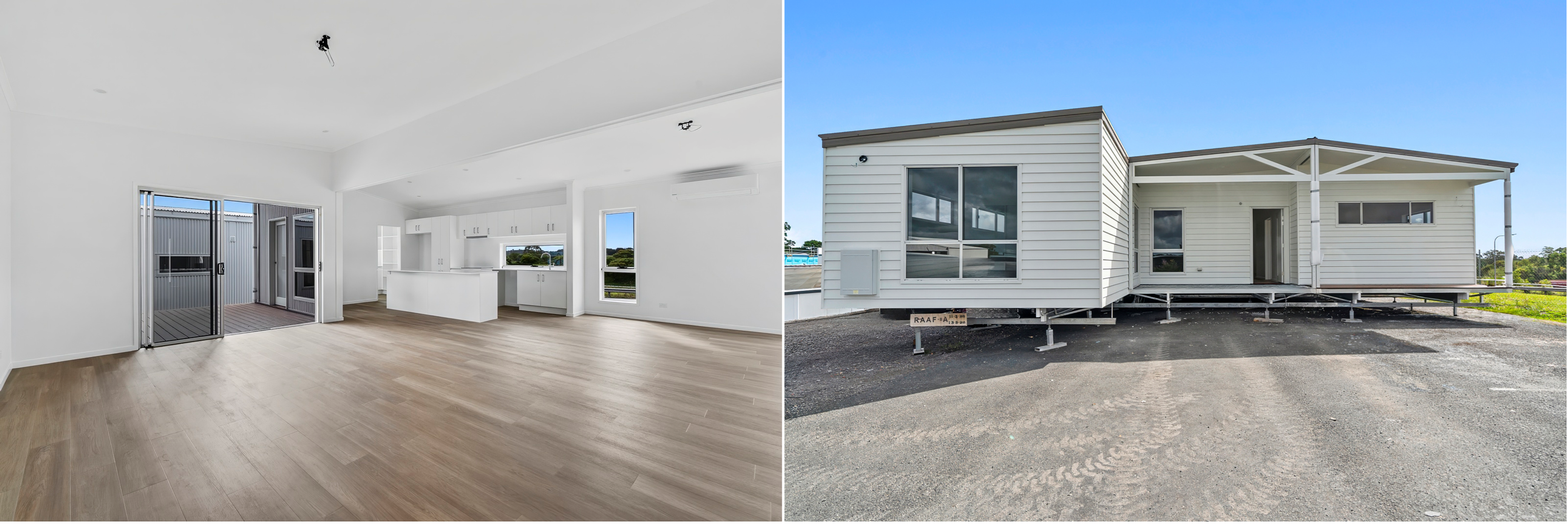 Internal and external view of empty property